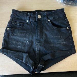 SHEIN Black Jean Shorts